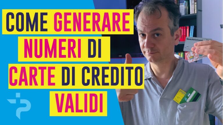 Come Generare una Carta di Credito Ottimizzata
