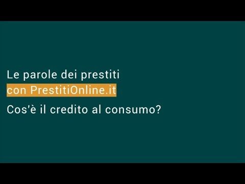 Credito al consumo: un esempio di opportunit&agrave; finanziaria
